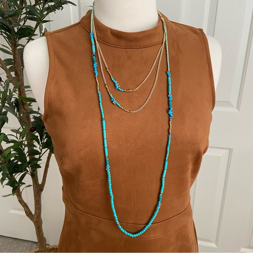 NAKAMOL Turquoise Multi-Strand Necklace